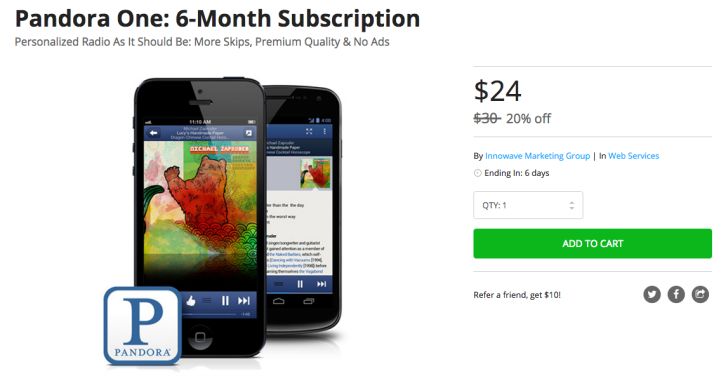 Fotografía - [Offre Alerte] Recevez un 6 mois Pandora un seul abonnement pour 20% de réduction (24 $ au lieu de 30 $)